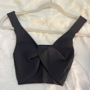 White Fox cropped tank